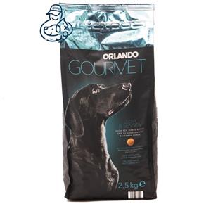 غذای خشک سگ رژیمی و مخصوص سگهای با گوارش حساس طعم جوجه (۲/۵ کیلوگرم) اورلاندو Orlando Dry Food Dog Lelcht Sensitiv 2.5kg 