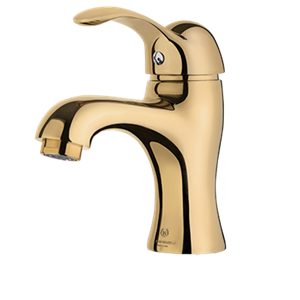 شیر روشویی ایران نوید مدل گلایل طلایی