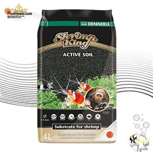 خاک و کود بستر شریمپ اکتیو سویل ۴ لیتر دنرله