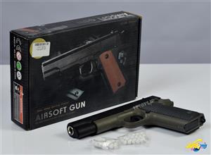 تفنگ کلت فلزی ساچمه ای ایرسافت گان مدل V11 Silver