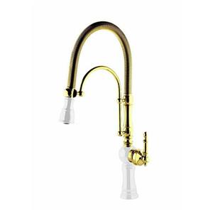 شیر ظرفشویی فنری بردیا مدل کیان سفید طلایی