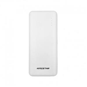 پاور بانک کینگ استار مدل KP6010 ظرفیت ۶۰۰۰۰ میلی امپر ساعت سفید Kingstar 6000mAh Power Bank 