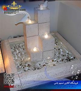 آبنما پیش ساخته پیزا ۴ ستون مربعی
