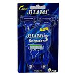 ژیلمه  خودتراش ژیلت JiLiMi مدل 3Sensor for Men 6 عددی