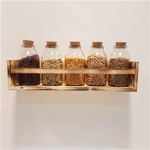 باکس دیواری چوبی رنگ سوخته 50 سانتی 
