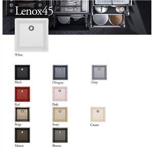 سینک گرانیتی مکاپا مدل Lenox 45 