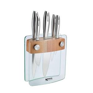 سرویس چاقو 6 پارچه پایه دار کارال مدل بیوتی شارپ Karal Beauty Sharp Kitchen Knife Set 6 Pieces with Block