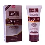 کرم ضد آفتاب رنگی روشن جیبلی ghibili spf +30  