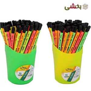 مداد مشکی 3 گوش نئون لوکی (looky)