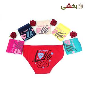 شورت پشت چاپ طرح  love you سایز XXL