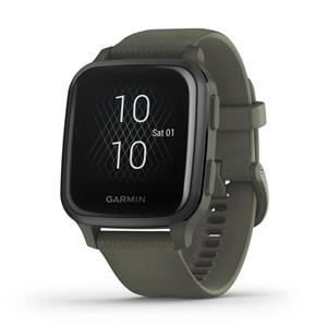 ساعت گارمین Garmin Venu Sq Light Gold Aluminium Bezel with White Case and Silicone Band Watch 