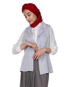 جلیقه جلوباز زنانه یقه انگلیسی آر ان اس RNS 115018