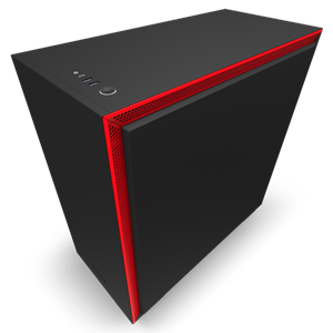 کیس گیمینگ NZXT H710 Mid-Tower Matte Black/Red Case with Tempered Glass 