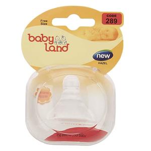 سر شیشه فندوقی دهانه عریض بی بی لند Baby Land مدل 499 Baby Land Round Nipple Code 499 Volume 12g