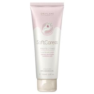 کرم محافظ دست و ناخن اوریفلیم مدل SoftCaress حجم 150 میل Auburn 