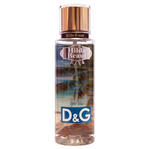 بادی پرفیوم زنانه هیلدا بیوت مدل Light Blue D&G حجم 288 میل 