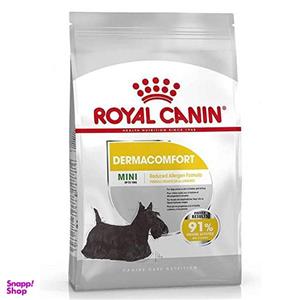 غذای خشک سگ مینی درماکامفورت با پوست و موی حساس رویال کنین (Royal Canin Mini Dermacomfort) وزن 3 کیلوگرم