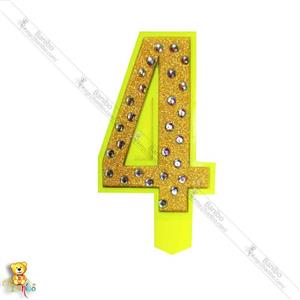 شمع تولد عدد 4 سری b