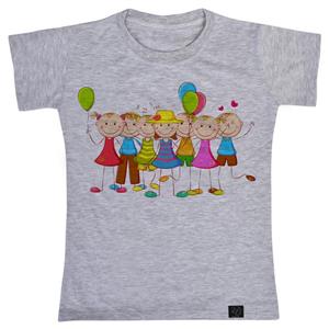 تی شرت دخترانه 27 طرح CHILDREN کد V05 