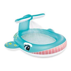 استخر بادی  طرح نهنگ آبی با آبپاش_57440np