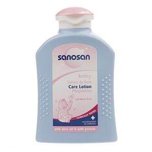 لوسیون بدن کودک سانوسان مدل Pure + Sensitive حجم 200 میلی لیتر Sanosan Pure Plus Sensitive Baby Body Lotion 200ml