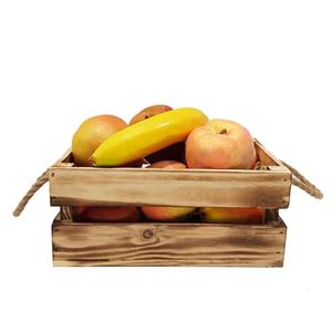 جعبه چوبی متوسط رنگ سوخته 