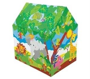 چادر بازی کودک سقف شیب دار با طرح حیوانات جنگل