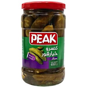 کنسرو خیارشور سوپر ویژه پیک - 650 گرم