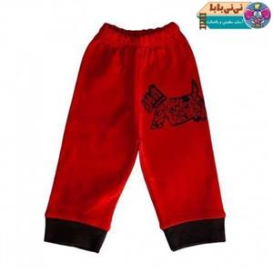 شلوار نوزادی آدمک مدل Dog Red Adamak Dog Red Baby Pants