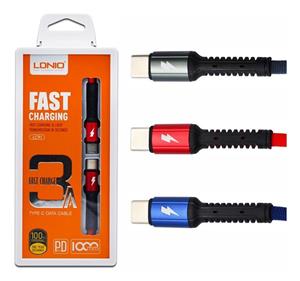کابل فست شارژ Type C به Type C الدنیو LDNIO Fast charging LC91 1 متر
