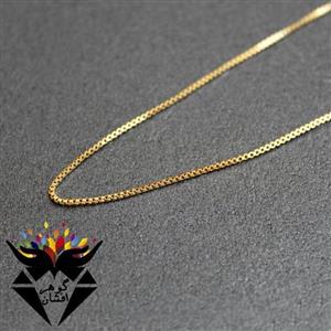 زنجیر استیل طلایی 45 سانت ونیزی کدZ1079