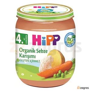 پوره ارگانیک 4+ ماه مخلوط سبزیجات هیپ Hipp