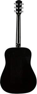 گیتار صوتی Fender Squier Dreadnought Acoustic - بسته نرم افزاری مشکی با Fender Play Online درس ، Gig Bag ، تیونر ، رشته ها ، بند ، بند و پیک و DVD آموزش های Austin Bazaar