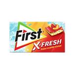 First X-Fresh gum with watermelon and peach flavor