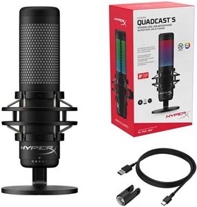 میکروفون گیمینگ مدل HyperX QuadCast S – RGB HyperX QuadCast S RGB  Gaming Microphone