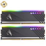 رم دسکتاپ DDR4 دو کاناله 3600 مگاهرتز CL18 گیگابایت مدل AORUS RGB ظرفیت 16 گیگابایت