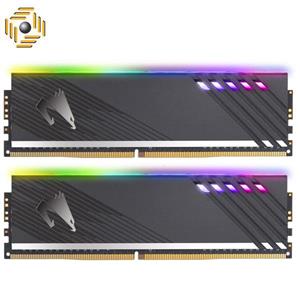 رم دسکتاپ DDR4 دو کاناله 3600 مگاهرتز CL18 گیگابایت مدل AORUS RGB ظرفیت 16 گیگابایت