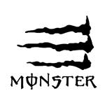 برچسب خودرو طرح پنجه monster کد ۸۰۰۳