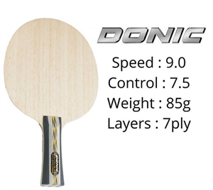 چوب راکت دونیک اچاروف اکسکلوسیو کربن Donic Table Tennis Blade Ovtcharov Exclusive Carbon 