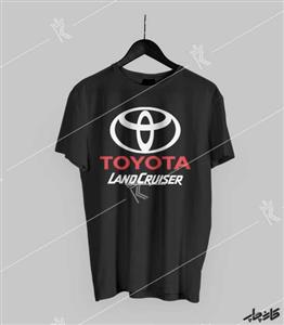 تیشرت مشکی تویوتا لندکروز مردانه TOYOTA landcruser