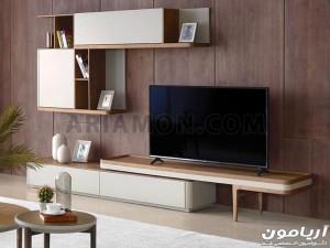 میز تلویزیون دو تکه ام دی اف بزرگ TS169