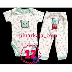 ست بادی آستین کوتاه و شلوار کارترز لاو طرح خرس  (carters love)