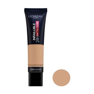 کرم پودر لورال تیوبی شماره 290 مدل اینفالیبل مات کاور