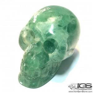جمجمه دکوری سنگ فلوریت سبز فلئوریت Fluorite 12728