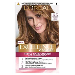 رنگ موی زنانه لورال Excellence Creme 6.3 
