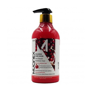 ماسک مو ماسینکس حاوی روغن هسته انار مناسب موهای رنگ شده حجم 500 میل Mucinex Hair Mask Pomegranate 500ml