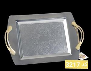 سینی استیل کروپ ست مستطیل کوچک ;n 3217