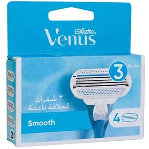 تیغ یدک 4 عددی ژیلت ونوس مدل کامفورت گلاید بریز gillette venus comfortglide breeze razor cartridges 4 pcs