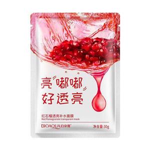 ماسک انار قرمز بیوآکوا Bioaqua Red Pomegranate Moisturizing Mask 25g