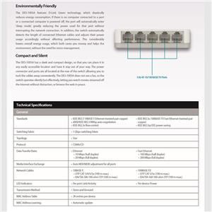 سوییچ 5 پورت 10/100 دی-لینک مدل DES-1005A